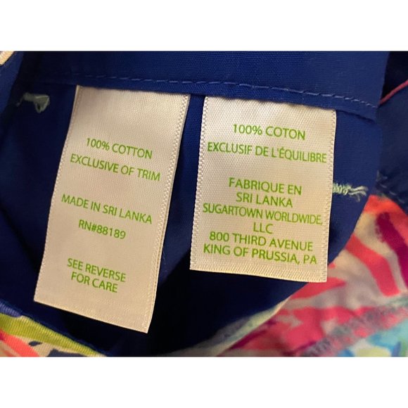 New Lilly Pulitzer Flamenco beach Flamingo Callan Short Flat Front 5" Sz 2 - Picture 11 of 12